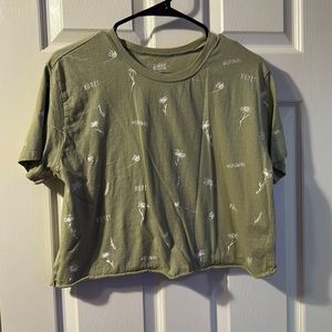 Wildflowers/honey Crop Top